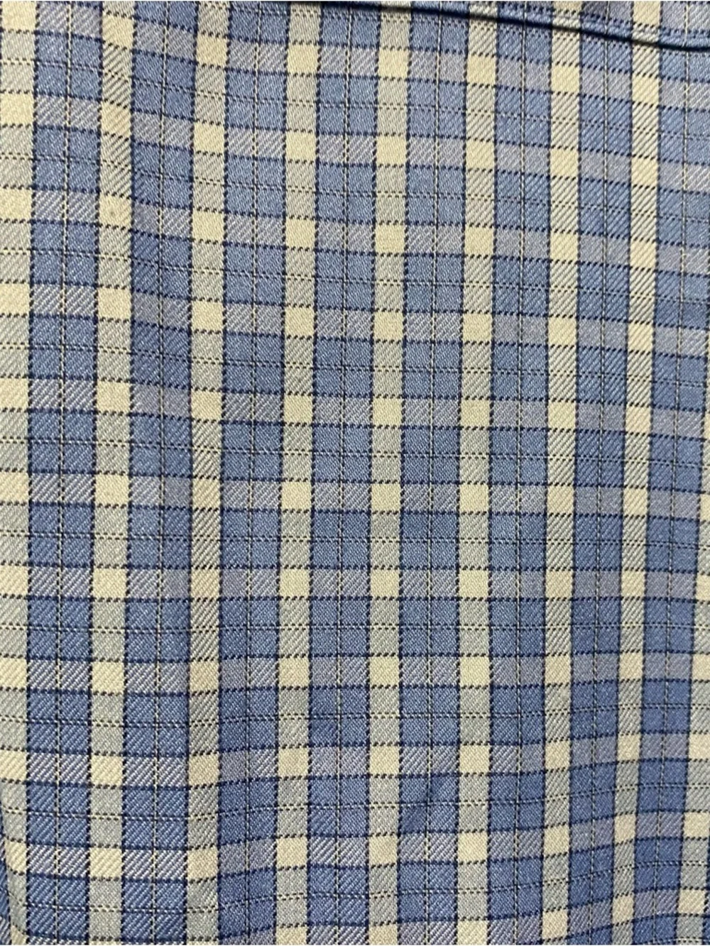 Onward Reserve Shirt Men’s XL Blue Plaid Button Up Tailored Fit